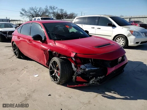 2025 Honda Civic Type R with VIN JHMFL5G40SX001231, listed as a Copart auction lot 46851335 with 0 mi miles and Salvage Title. Bid and sale history available at carsss.com. Image 11.
