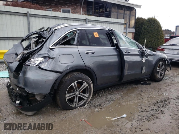2016 Mercedes-Benz GLC with VIN WDC0G4KBXGF026205, listed as a Copart auction lot 48024815 with 0 mi miles and Salvage Title. Bid and sale history available at carsss.com. Image 3.