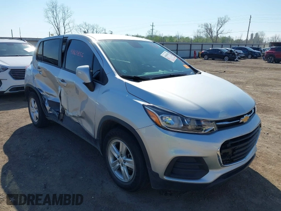 2021 Chevrolet Trax LS with VIN KL7CJKSB1MB308984, listed as a IAAI auction lot 41863856 with 46,121 mi miles. Bid and sale history available at carsss.com. Image 1.