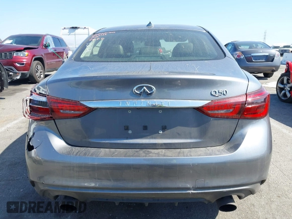 2019 Infiniti Q50 Luxe with VIN JN1EV7APXKM511385, listed as a IAAI auction lot 41647699 with 34,489 mi miles and . Bid and sale history available at DreamBid. Image 16.