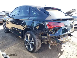 2022 Audi Q5 Sportback S line Premium Plus with VIN WA15AAFY9N2120147, listed as a Copart auction lot 47034714 with 24,492 mi miles and Non Repairable. Bid and sale history available at carsss.com. Image 2.