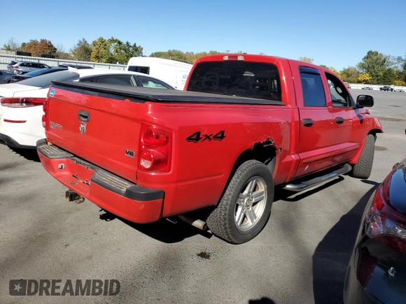 2007 Dodge Dakota SLT with VIN 1D7HW48N57S103881, listed as a Copart auction lot 75803604 with 194,688 mi miles and Salvage title. Bid and sale history available at DreamBid. Image 3.