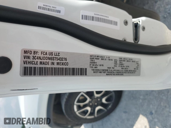 2025 Jeep Compass Trailhawk with VIN 3C4NJDDN6ST543276, listed as a Copart auction lot 62409755 with 4,116 mi miles and Clean title. Bid and sale history available at DreamBid. Image 14.