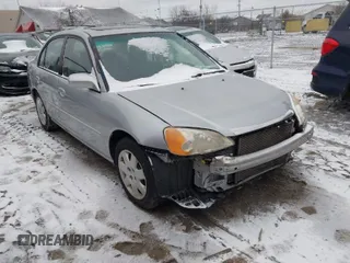2001 Honda Civic EX with VIN 2HGES26751H522623, listed as a IAAI auction lot 41722598 with 209,912 mi miles. Bid and sale history available at carsss.com. Image 1.