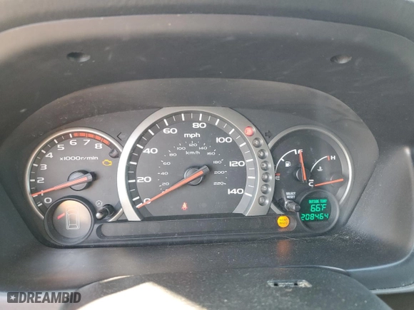 2004 Honda Pilot EX with VIN 2HKYF18644H544218, listed as a Copart auction lot 69693604 with 208,464 mi miles and Salvage Title. Bid and sale history available at carsss.com. Image 9.
