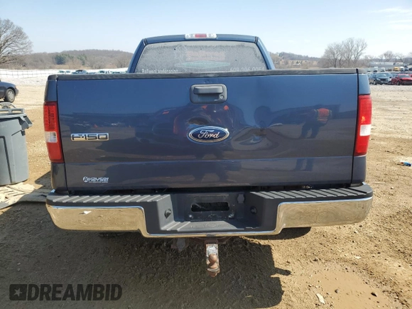 2005 Ford F-150 XLT with VIN 1FTPX14565NB32759, listed as a Copart auction lot 50522155 with 128,795 mi miles and Clean Title. Bid and sale history available at carsss.com. Image 6.
