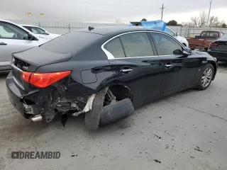 2017 Infiniti Q50 2.0t Premium with VIN JN1CV7AR6HM680479, listed as a Copart auction lot 46862215 with 75,920 mi miles and Salvage Title. Bid and sale history available at carsss.com. Image 3.