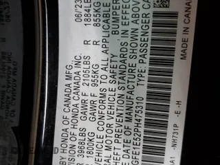 2023 Honda Civic Si z VIN 2HGFE1E52PH475310, wystawiony jako Copart lot #51046365 z przebiegiem 15 035 mil mil oraz Szkoda całkowita • Salvage title. Historia ofert i sprzedaży dostępna na DreamBid. Obrazek 13.