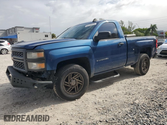 2015 Chevrolet Silverado 1500 Work Truck with VIN 1GCNCPEH7FZ308355, listed as a Copart auction lot 52236525 with 102,721 mi miles and Salvage Title. Bid and sale history available at DreamBid. Image 1.