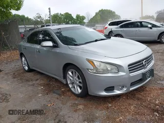 2011 Nissan Maxima 3.5 SV with VIN 1N4AA5AP2BC851072, listed as a IAAI auction lot 42123538 with 155,255 mi miles. Bid and sale history available at carsss.com. Image 1.
