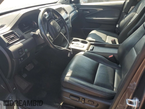 2022 Honda Pilot EX-L with VIN 5FNYF5H54NB014880, listed as a Copart auction lot 50223345 with 34,021 mi miles and Salvage title. Bid and sale history available at DreamBid. Image 7.