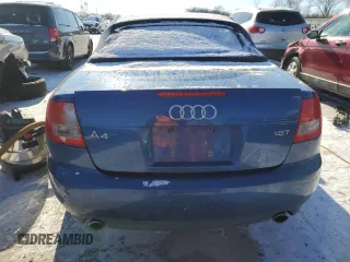 2005 Audi A4 1.8T with VIN WAUAC48H85K006960, listed as a Copart auction lot 88277985 with 194,285 mi miles and Salvage Title. Bid and sale history available at carsss.com. Image 6.