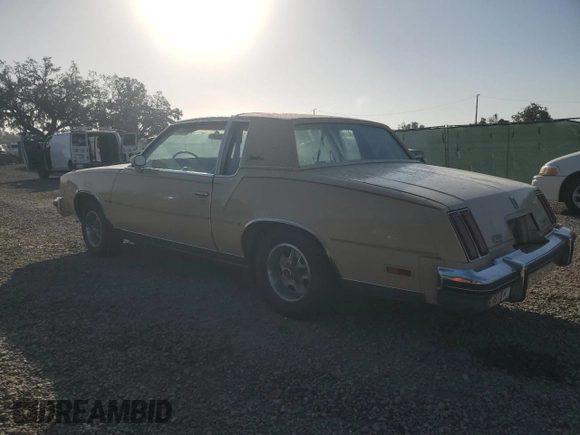 1979 Oldsmobile Cutlass with VIN 3M47P9G419256, listed as a Copart auction lot 80052304 with 86,268 mi miles and Salvage Title. Bid and sale history available at DreamBid. Image 2.