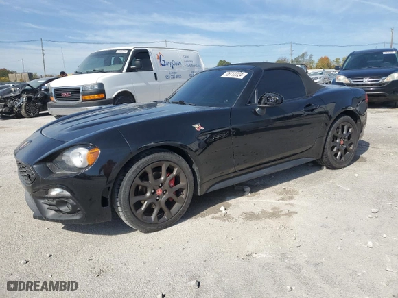 2017 FIAT 124 Spider Elaborazione Abarth with VIN JC1NFAEK7H0109133, listed as a Copart auction lot 76712224 with 42,966 mi miles and Salvage Title. Bid and sale history available at carsss.com. Image 1.