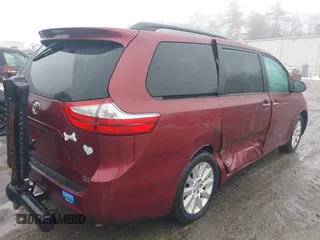 2015 Toyota Sienna Ltd with VIN 5TDDK3DC5FS106080, listed as a IAAI auction lot 41579010 with 133,495 mi miles. Bid and sale history available at carsss.com. Image 4.