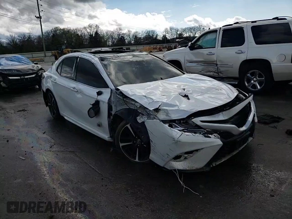 2019 Toyota Camry XSE with VIN 4T1B61HK4KU766467, listed as a Copart auction lot 57965424 with 55,525 mi miles and Salvage Title. Bid and sale history available at carsss.com. Image 10.