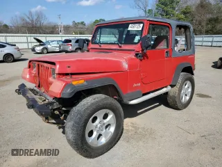 1994 Jeep Wrangler S with VIN 1J4FY19P7RP404873, listed as a Copart auction lot 44501125 with 209,709 mi miles and Salvage Title. Bid and sale history available at carsss.com. Image 1.