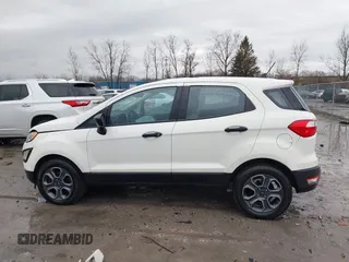 2021 Ford EcoSport S with VIN MAJ3S2FE8MC405765, listed as a IAAI auction lot 41913832 with 63,293 mi miles and . Bid and sale history available at DreamBid. Image 14.