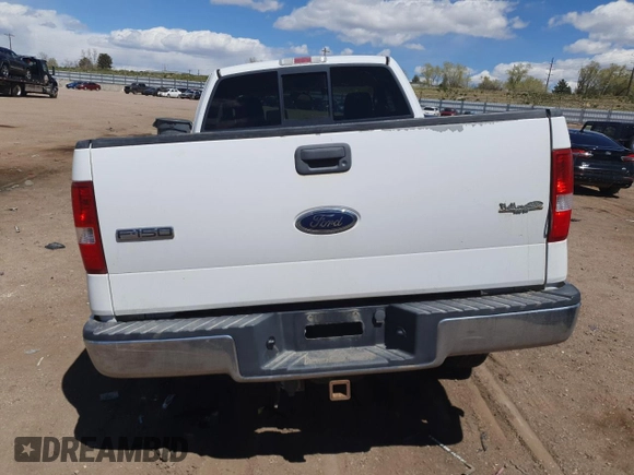 2005 Ford F-150 XL with VIN 1FTRF14W35NA57183, listed as a Copart auction lot 54779225 with Not provided miles and Salvage title. Bid and sale history available at DreamBid. Image 6.