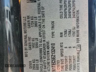 2014 GMC Sierra 1500 z VIN 1GTN1TEC5EZ132410, wystawiony jako Copart lot #55172565 z przebiegiem 144 295 mil mil oraz Szkoda całkowita • Salvage title. Historia ofert i sprzedaży dostępna na DreamBid. Obrazek 12.