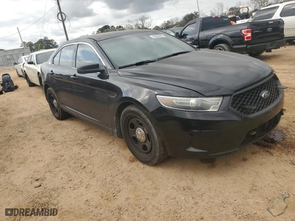 2015 Ford Sedan Police Interceptor with VIN 1FAHP2MK8FG196541, listed as a Copart auction lot 43846455 with 59,554 mi miles and Salvage Title. Bid and sale history available at carsss.com. Image 4.