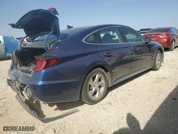 2020 Hyundai Sonata SE with VIN 5NPEG4JA6LH007509, listed as a Copart auction lot 48069405 with 95,001 mi miles and Salvage Title. Bid and sale history available at carsss.com. Image 3.