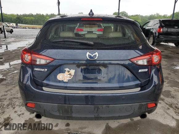 2015 Mazda 3 S Grand Touring with VIN JM1BM1M30F1259579, listed as a Copart auction lot 58244985 with 113,823 mi miles and Salvage title. Bid and sale history available at DreamBid. Image 6.