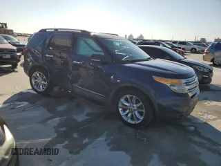 2012 Ford Explorer XLT with VIN 1FMHK7D85CGA20144, listed as a Copart auction lot 53333065 with 164,654 mi miles and Salvage Title. Bid and sale history available at DreamBid. Image 4.