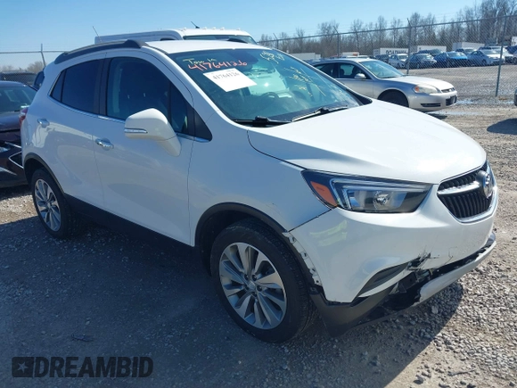 2019 Buick Encore Preferred with VIN KL4CJESB8KB909563, listed as a IAAI auction lot 41764126 with 61,391 mi miles. Bid and sale history available at carsss.com. Image 1.