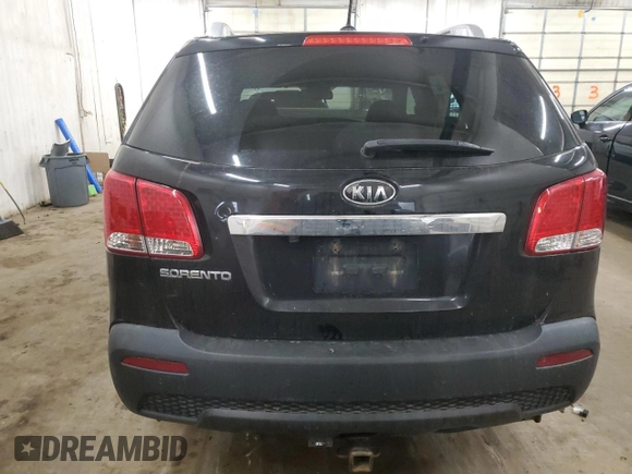 2013 Kia Sorento LX with VIN 5XYKT4A20DG419764, listed as a Copart auction lot 53566815 with 270,017 mi miles and Salvage Title. Bid and sale history available at carsss.com. Image 6.