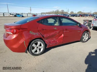 2013 Hyundai Elantra GLS PZEV with VIN KMHDH4AEXDU566852, listed as a Copart auction lot 50593015 with 141,408 mi miles and Salvage Title. Bid and sale history available at carsss.com. Image 3.