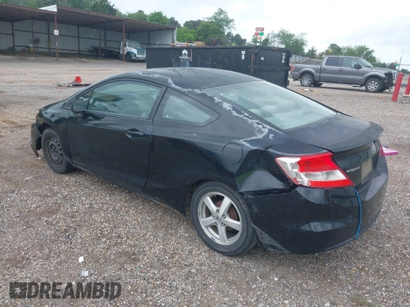 2012 Honda Civic Cpe LX with VIN 2HGFG3B59CH565932, listed as a IAAI auction lot 41949011 with 213,786 mi miles. Bid and sale history available at carsss.com. Image 3.