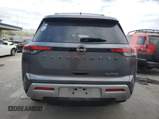 2022 Nissan Pathfinder Platinum with VIN 5N1DR3DH3NC244073, listed as a Copart auction lot 43459905 with 76,989 mi miles and Salvage title. Bid and sale history available at DreamBid. Image 6.