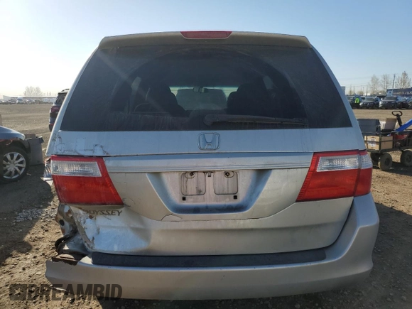 2005 Honda Odyssey EX with VIN 5FNRL38485B500908, listed as a Copart auction lot 55321385 with 448,908 mi miles and Salvage Title. Bid and sale history available at carsss.com. Image 6.