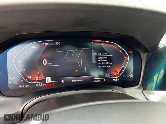 2020 BMW 3 Series 330i xDrive with VIN 3MW5R7J06L8B21397, listed as a Copart auction lot 63053055 with 108,175 mi miles and Clean title. Bid and sale history available at DreamBid. Image 9.