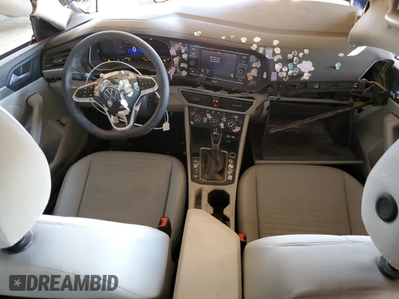 2024 Volkswagen Jetta S with VIN 3VW5M7BU1RM078197, listed as a Copart auction lot 62035935 with 10,240 mi miles and Salvage title. Bid and sale history available at DreamBid. Image 8.