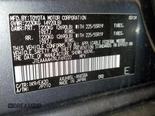 2024 Toyota Venza LE with VIN JTEAAAAH7RJ169222, listed as a Copart auction lot 69054644 with 2,154 mi miles and Salvage Title. Bid and sale history available at carsss.com. Image 15.
