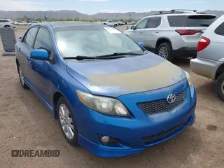 2009 Toyota Corolla with VIN 1NXBU40E49Z065984, listed as a IAAI auction lot 42037667 with 187,015 mi miles. Bid and sale history available at carsss.com. Image 6.