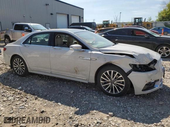 2019 Lincoln Continental Select with VIN 1LN6L9TK1K5607593, listed as a Copart auction lot 69463254 with 62,491 mi miles and Salvage Title. Bid and sale history available at carsss.com. Image 4.