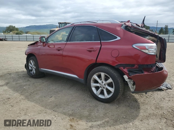 2011 Lexus RX 350 with VIN JTJBK1BA8B2437120, listed as a Copart auction lot 52027995 with 226,044 mi miles and Salvage Title. Bid and sale history available at DreamBid. Image 2.