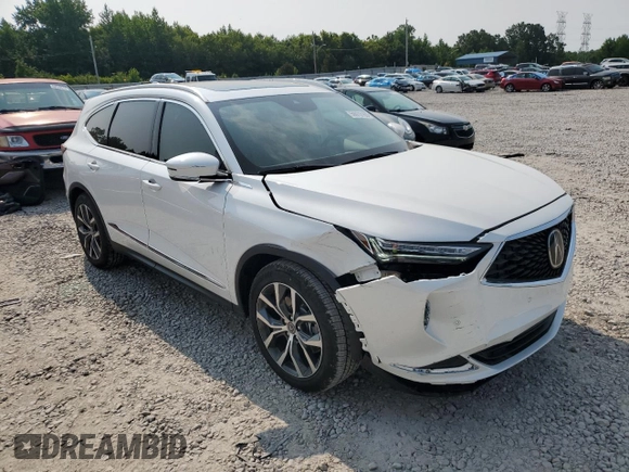 2023 Acura MDX w/Technology Package with VIN 5J8YE1H45PL034138, listed as a Copart auction lot 59973163 with 2,585 mi miles. Bid and sale history available at carsss.com. Image 4.