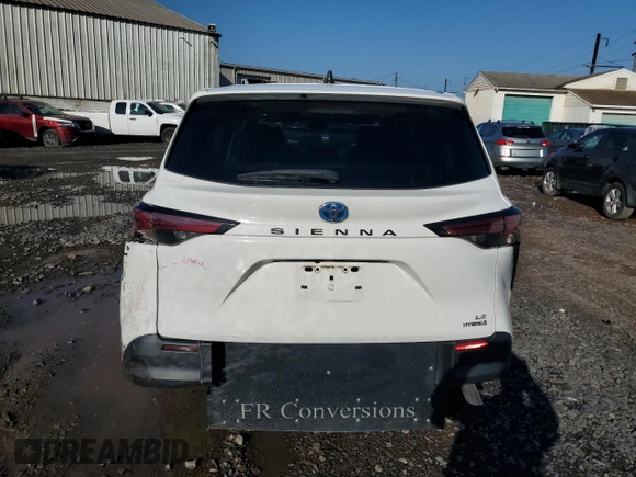 2021 Toyota Sienna LE with VIN 5TDKRKEC1MS044265, listed as a Copart auction lot 65246005 with 84,187 mi miles and Salvage title. Bid and sale history available at DreamBid. Image 6.