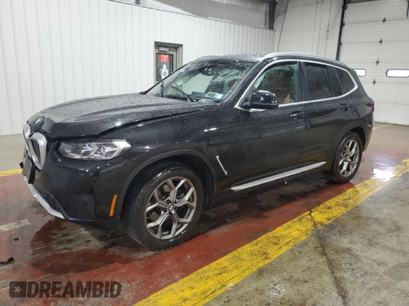 2024 BMW X3 xDrive30i with VIN 5UX53DP09R9U81366, listed as a Copart auction lot 48066155 with Not Provided miles and Salvage Title. Bid and sale history available at DreamBid. Image 1.