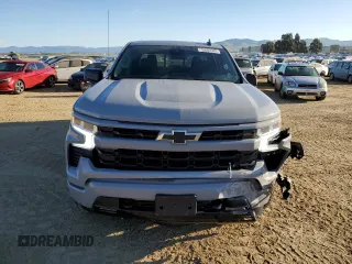 2024 Chevrolet Silverado 1500 RST with VIN 2GCUDEED7R1165236, listed as a Copart auction lot 50582385 with 7,333 mi miles and Salvage Title. Bid and sale history available at DreamBid. Image 5.
