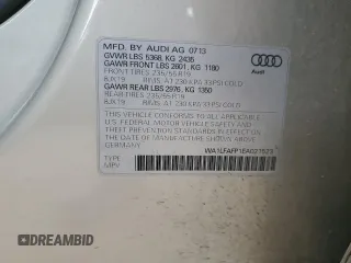 2014 Audi Q5 Premium Plus с VIN WA1LFAFP1EA021523, выставлен на аукционе Copart как лот 56254015 с пробегом 121 364 миль миль и Списание • Salvage title. История ставок и продаж доступна на DreamBid. Изображение 14.