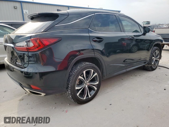 2020 Lexus RX with VIN 2T2HZMAA4LC182010, listed as a Copart auction lot 53491785 with 49,817 mi miles and Salvage Title. Bid and sale history available at carsss.com. Image 3.
