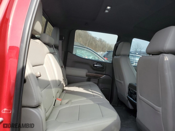 2019 GMC Sierra 1500 SLT with VIN 3GTU9DEL8KG134416, listed as a Copart auction lot 46343595 with 71,659 mi miles and Salvage Title. Bid and sale history available at carsss.com. Image 10.