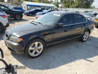 2005 BMW 3 Series 330xi with VIN WBAEW53455PN39175, listed as a Copart auction lot 75733054 with 165,015 mi miles and Salvage Title. Bid and sale history available at carsss.com. Image 1.