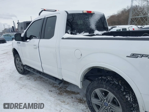 2020 Ford F-150 XL with VIN 1FTFX1E5XLKE18638, listed as a IAAI auction lot 41281632 with 102,146 mi miles. Bid and sale history available at carsss.com. Image 14.