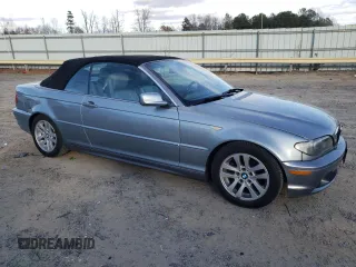 2004 BMW 3 Series 325Ci with VIN WBABW33434PL33682, listed as a Copart auction lot 81960894 with 135,460 mi miles and Salvage Title. Bid and sale history available at carsss.com. Image 4.